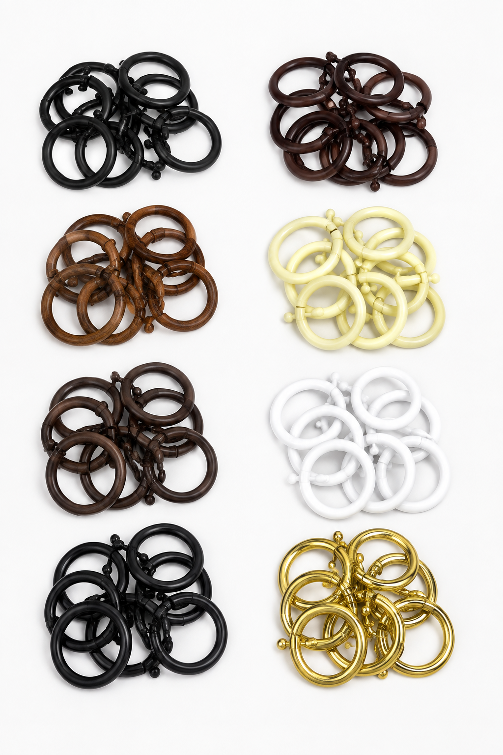 Curtain Rings with Hooks