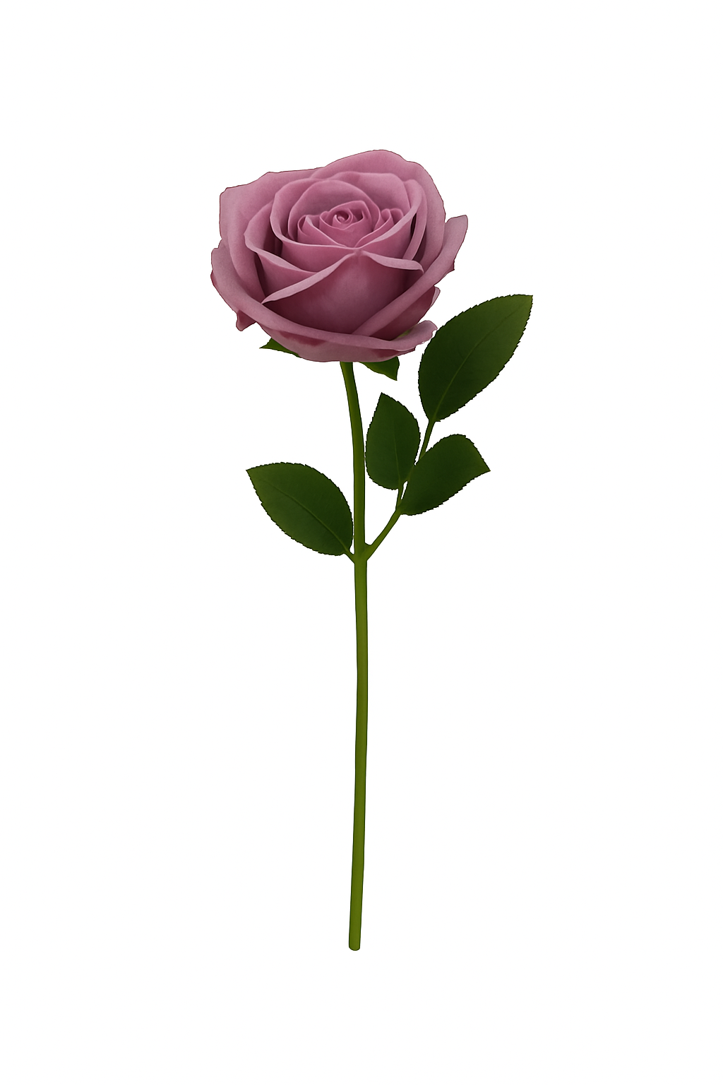 Emerald Elegance Artificial Rose Stem