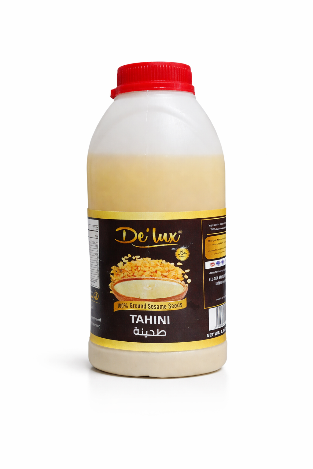 De’Lux Tahini — 100% Ground Sesame Paste