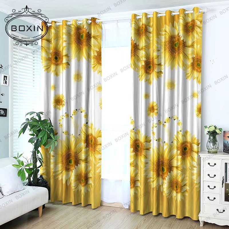 Sunflower Stripe Curtain