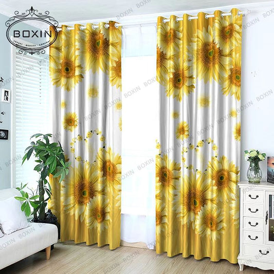 Sunflower Stripe Curtain
