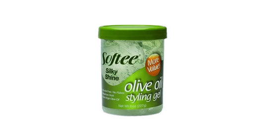 Softee Olive Oil Styling Gel – Silky Shine (8 oz / 227g)