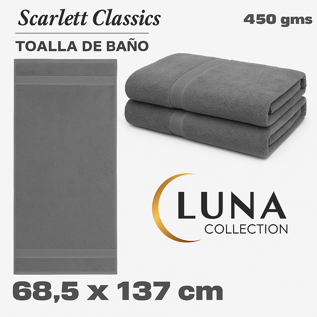 Luna Collection Bath Towel-68.5 × 137 cm