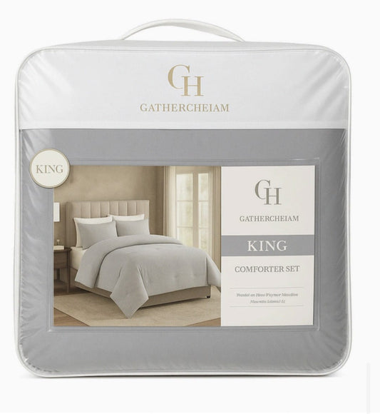 Grey Comforter 10 PC Set CH
