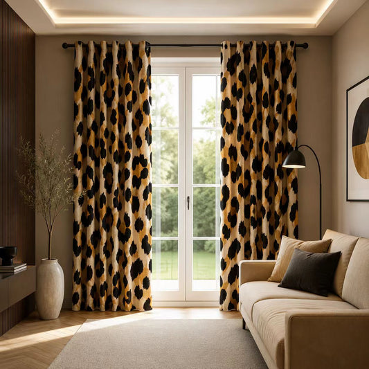 Leopard Print Curtain