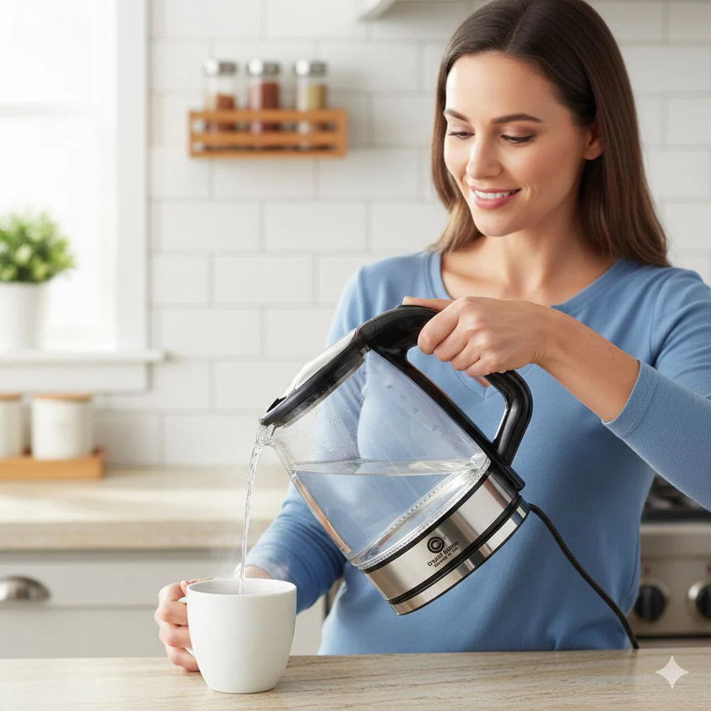 Crystal Cuisine  Electric Glass Kettle-CC11097