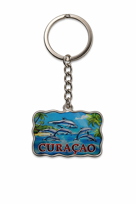 Curaçao Dolphin Souvenir Keychain