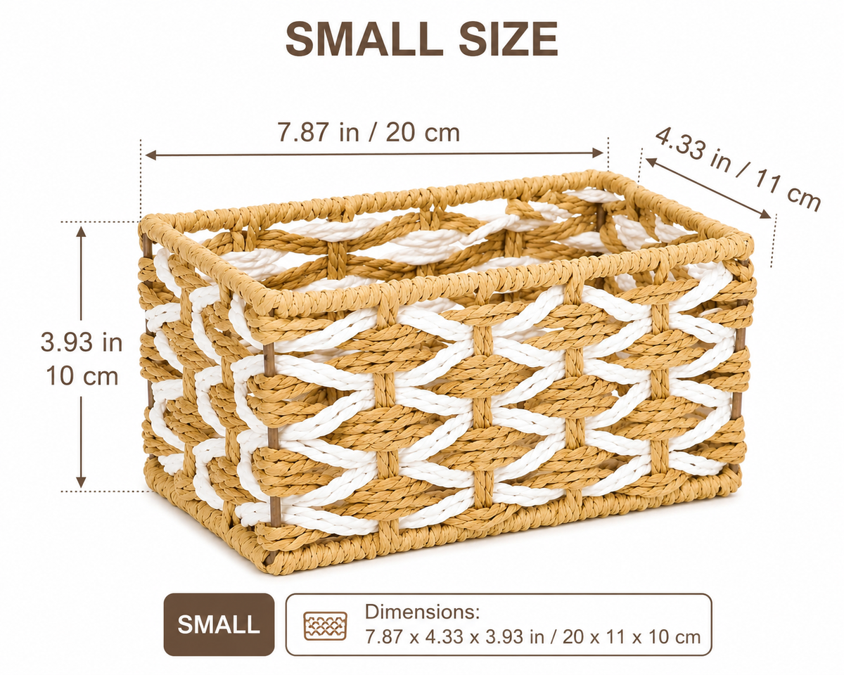 Basket Rectangle Cabana / 3 Sizes