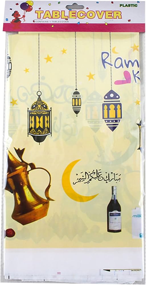 Ramadan Plastic Table Cover