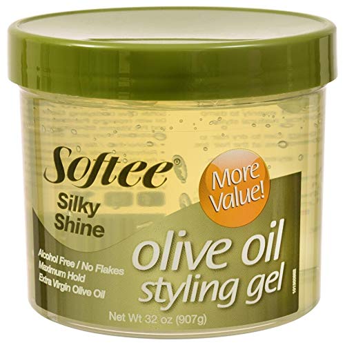 Softee Olive Oil Styling Gel – Silky Shine (32 oz / 907 g)