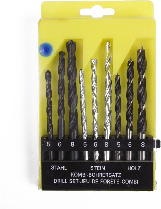 9-Piece Drill Bit Set
