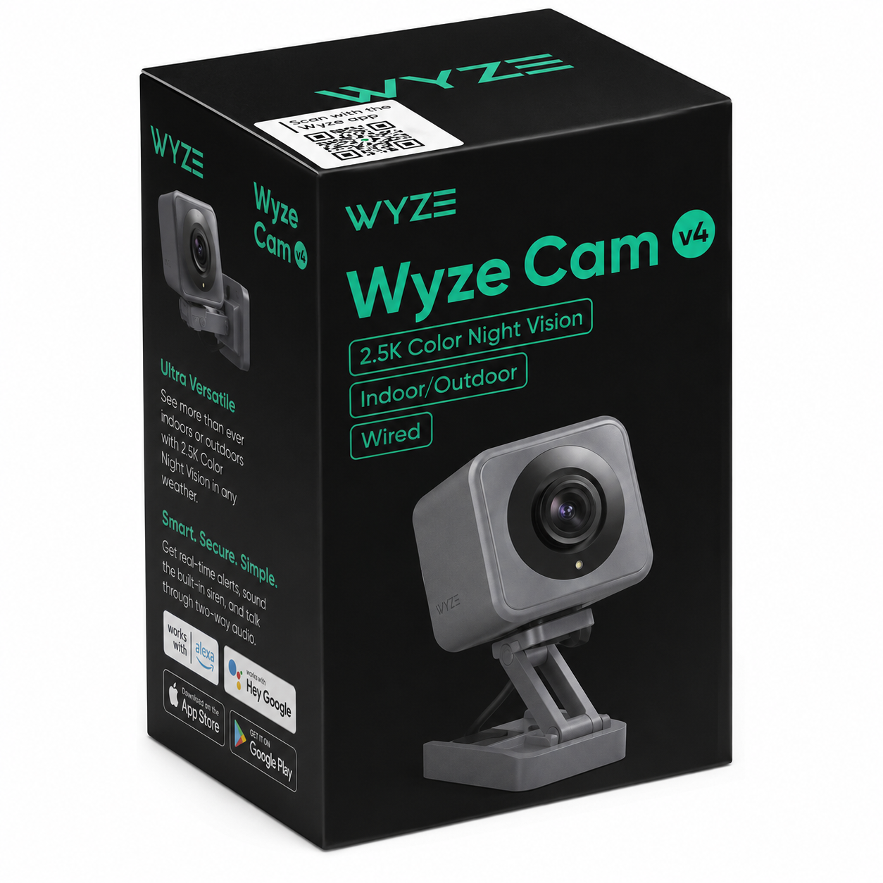 Wyze Cam v4 – 2.5K Color Night Vision Security Camera