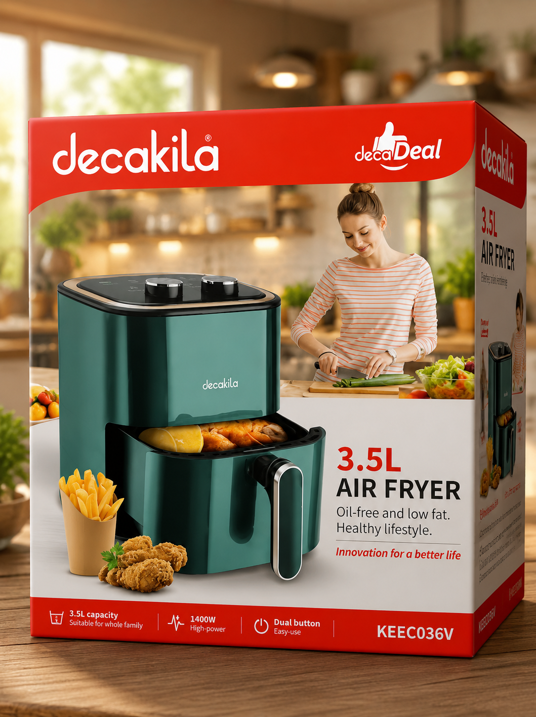 Decakila 3.5L Air Fryer – Healthy Cooking Made Easy