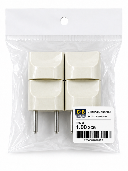 2 Pin Plug Adapter (4-Pack)