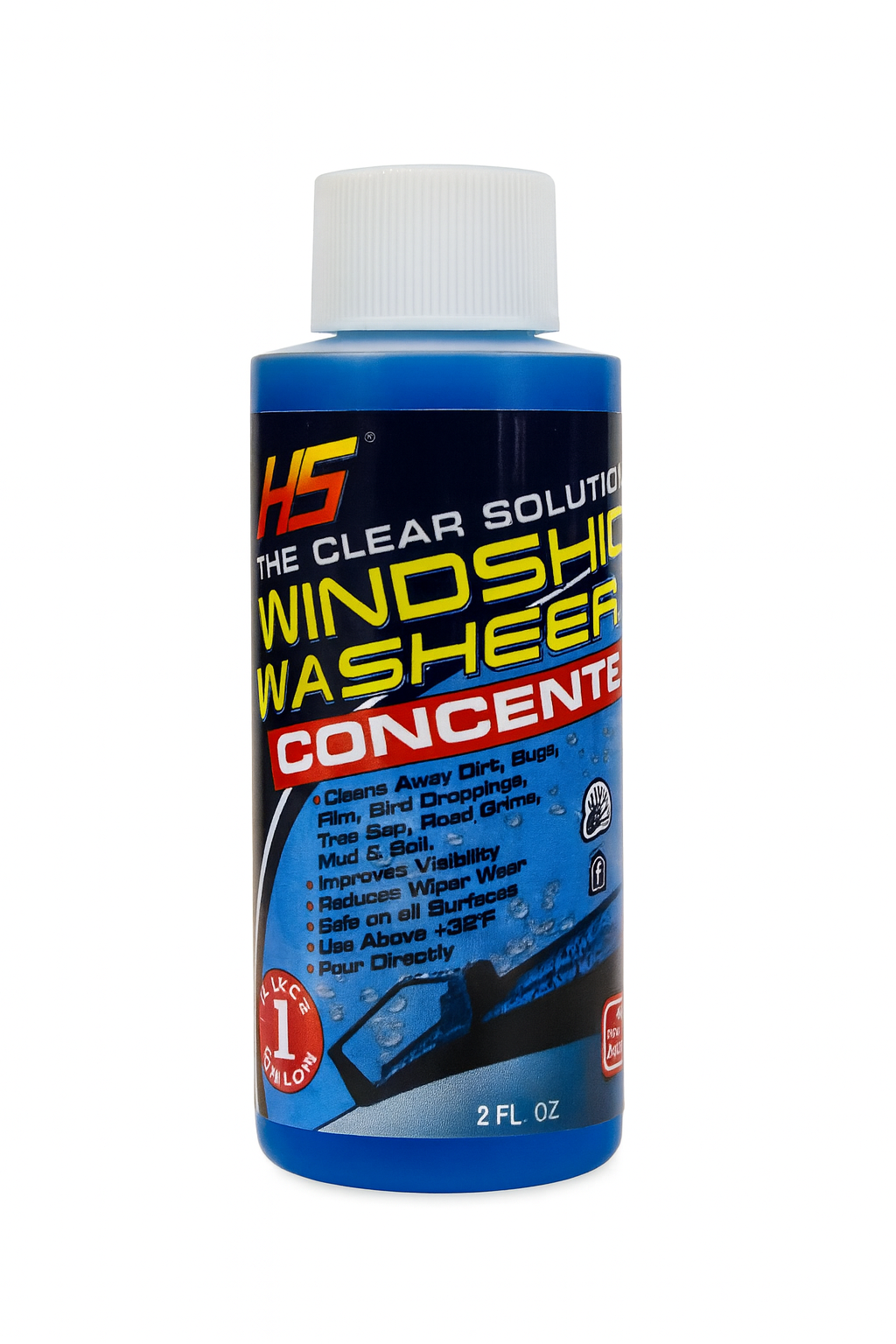 HS Windshield Washer Concentrate – 2 fl. oz.