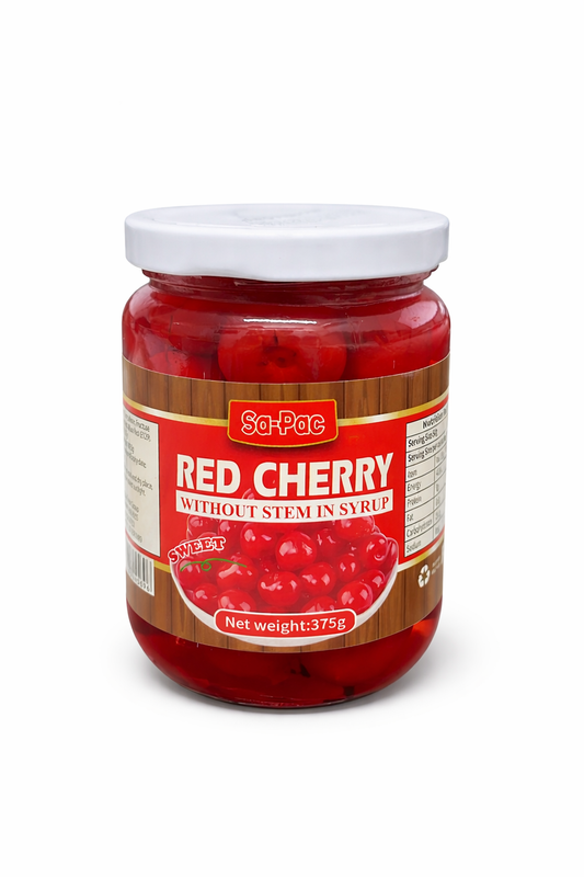 Sa-Pac Red Cherries Without Stem in Syrup – 375g