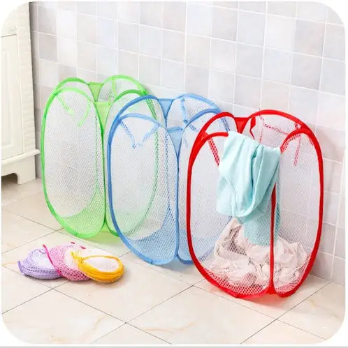 Foldable Mesh Laundry Basket