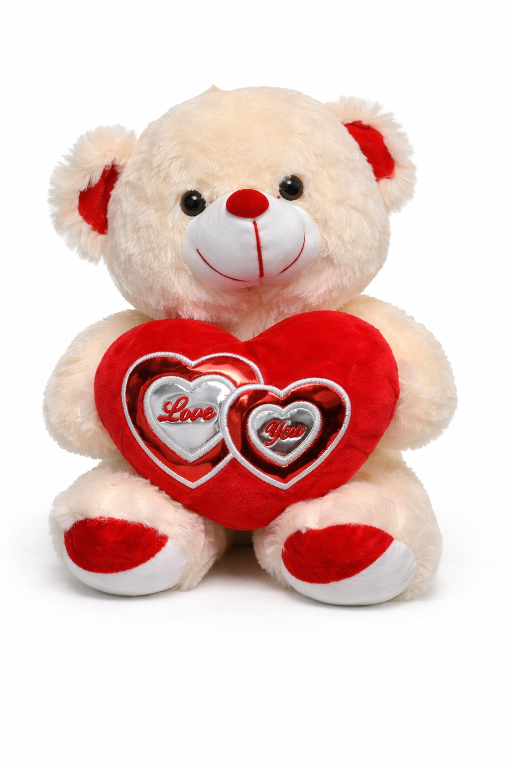 Red Bear Holding Love Heart 30cm
