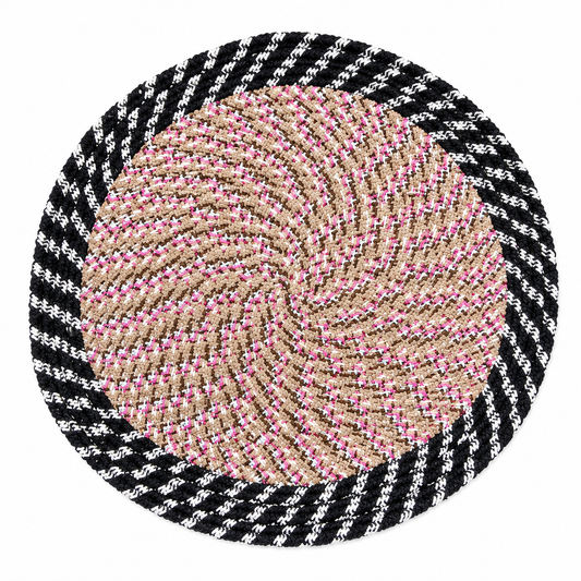 Round Braided Woven Mat