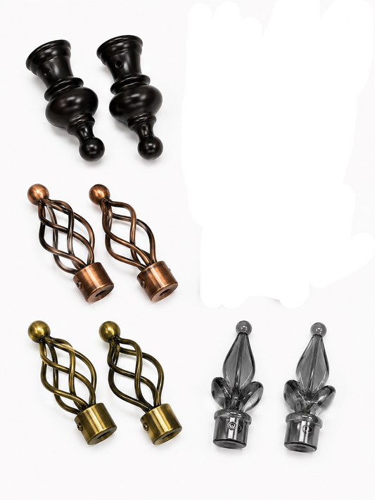 Curtain Rod Finials & Accessories