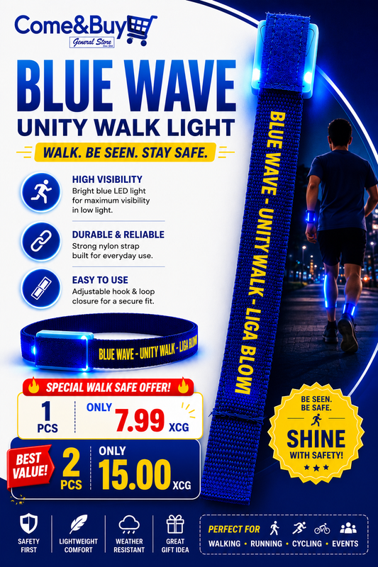 Bright Blue Bracelet+LED Light