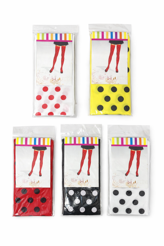 Polka Dot Thigh-High Stockings