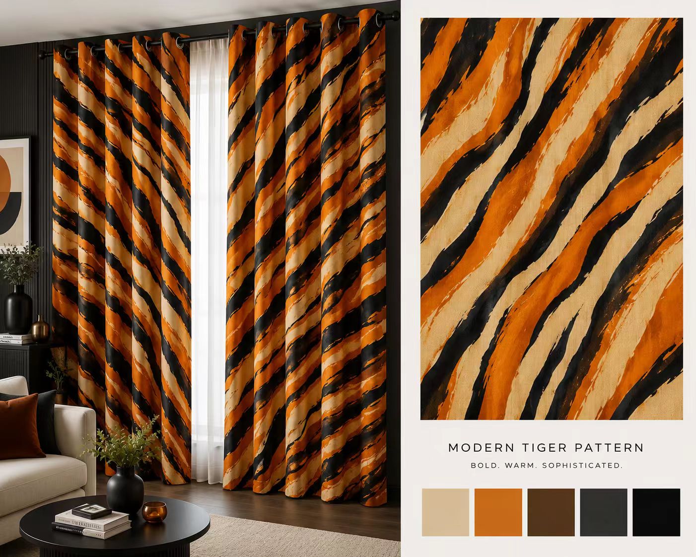 Tiger Stripe Curtain