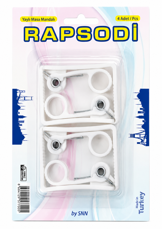 Rapsodi Tablecloth Clips – 4-Piece Set