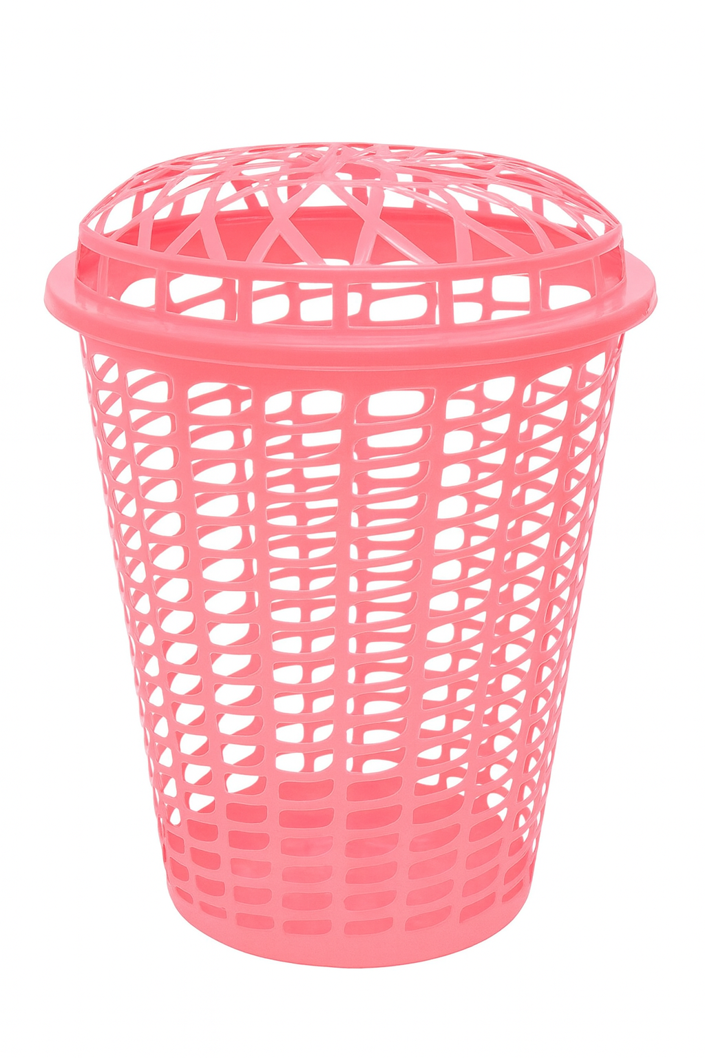 Plastic Laundry Basket with Lid