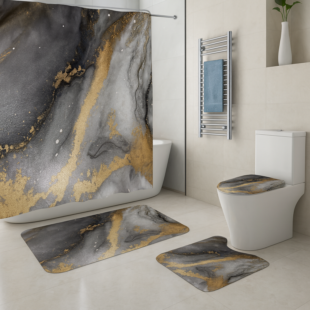 Black & Gold Marble Design