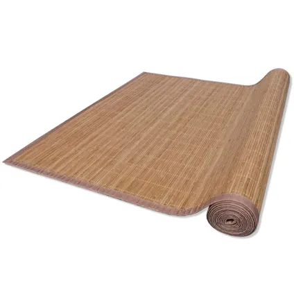 Bamboo Rug – Brown – 150 × 170 cm