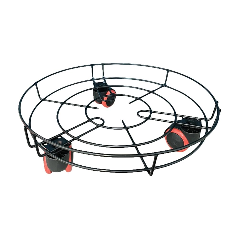 Heavy-Duty Round Plant Caddy with Wheels – 360° Rotating Stand