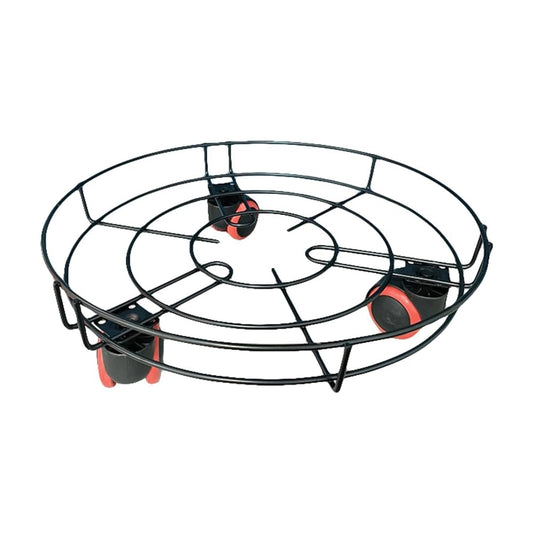 Heavy-Duty Round Plant Caddy with Wheels – 360° Rotating Stand