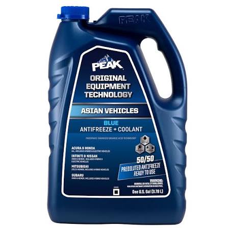 Blue PEAK Antifreeze + Coolant (50/50 Prediluted)