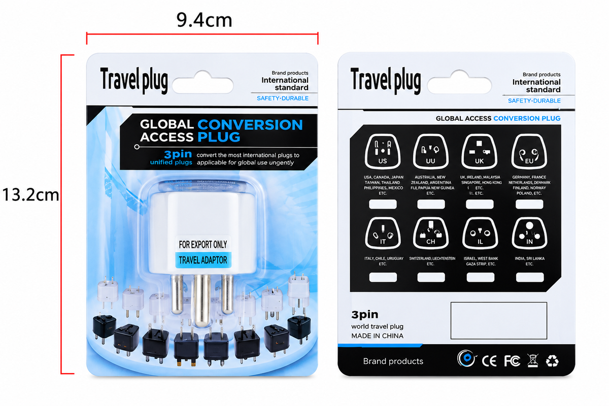 Global Conversion Travel Plug – 3 Pin