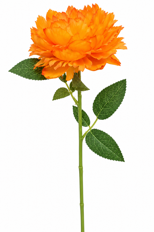 Artificial Orange Flower Stem