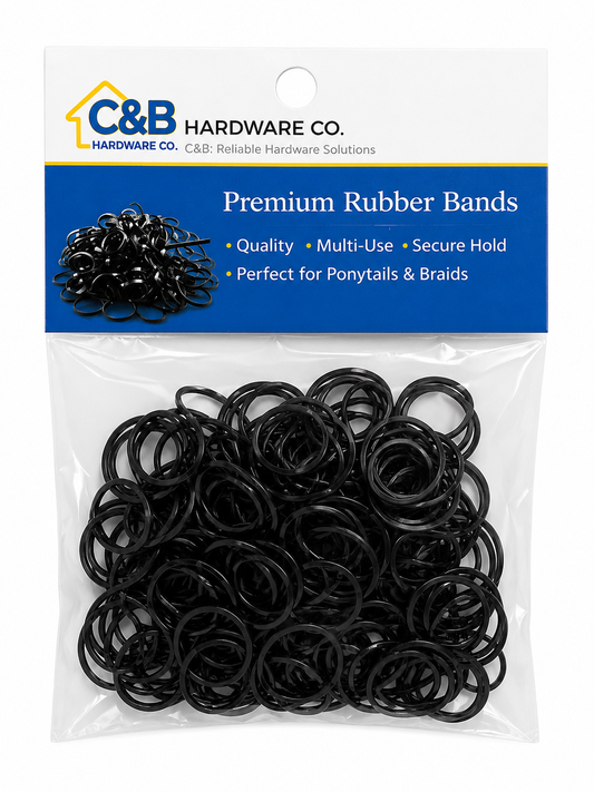 Mini Black Rubber Bands