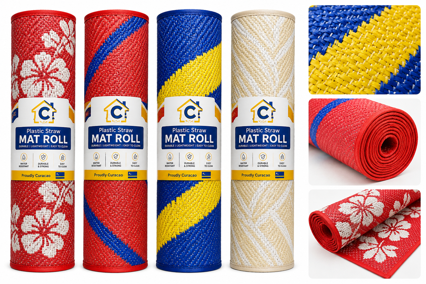 Plastic Straw Chatai Floor Mat