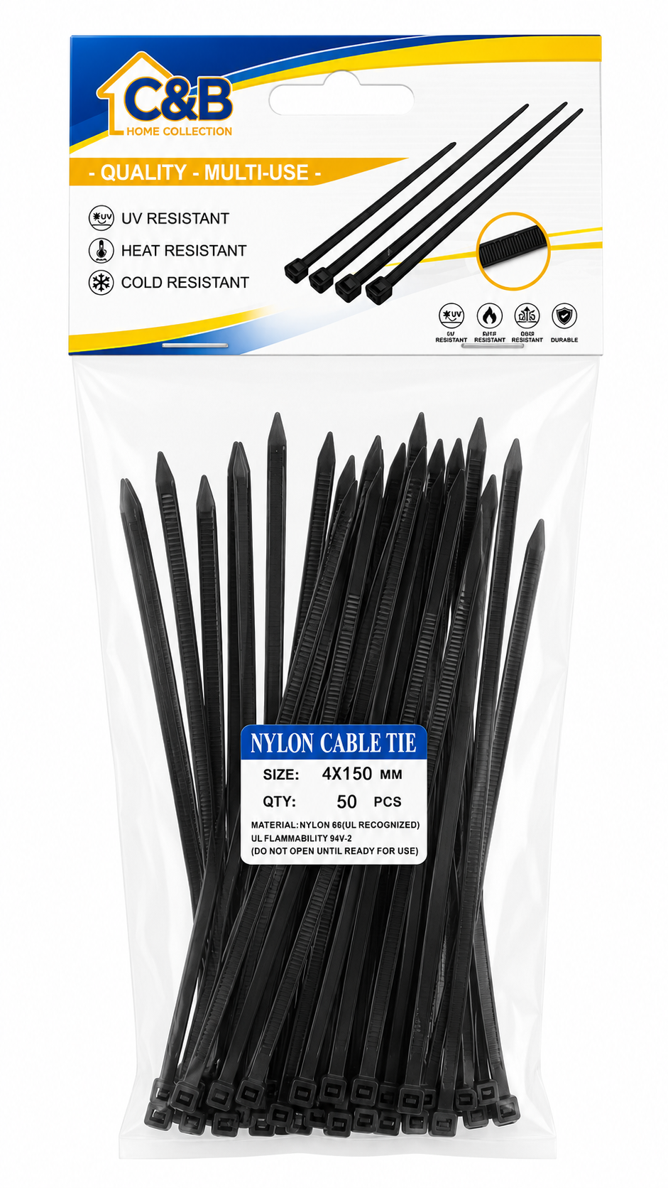 Zip Tie 150mm/ 50pcs