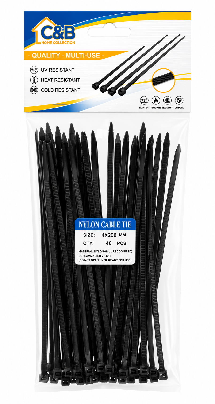 Zip Tie 200mm/ 40pcs