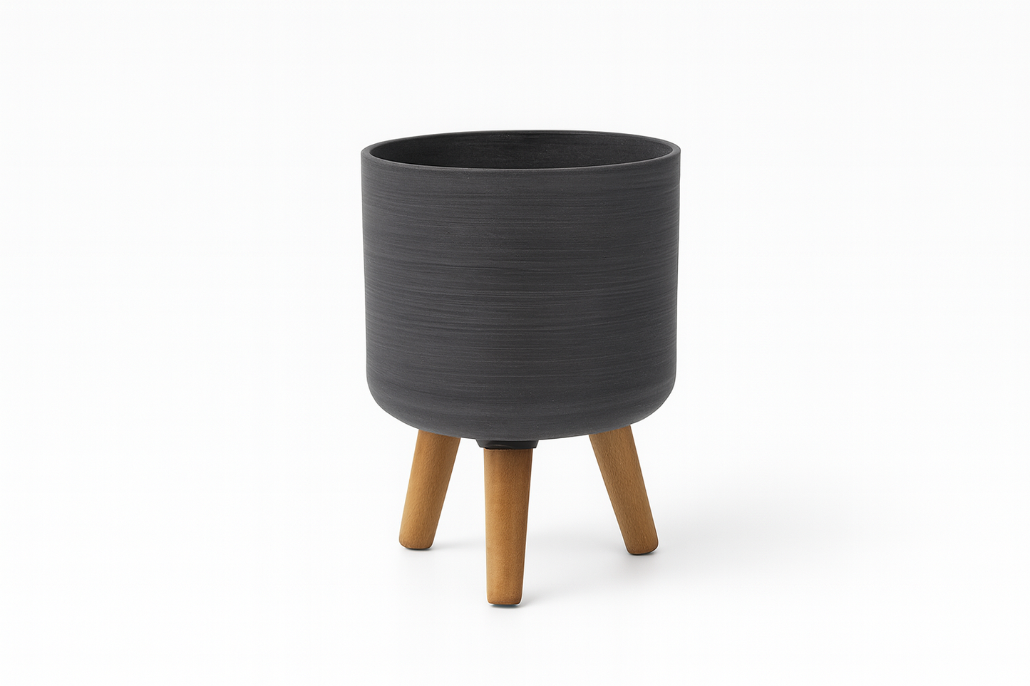Flower Plant Pots With Wooden Legs