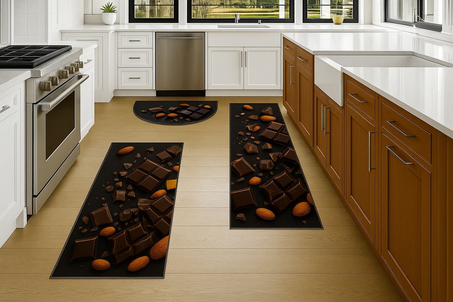 Choco Bliss Kitchen Mat Set