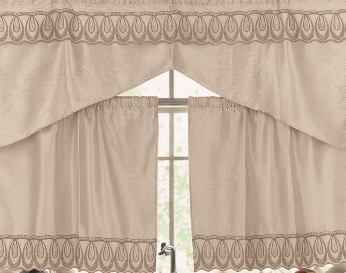 Kitchen Curtain 3Pcs Set