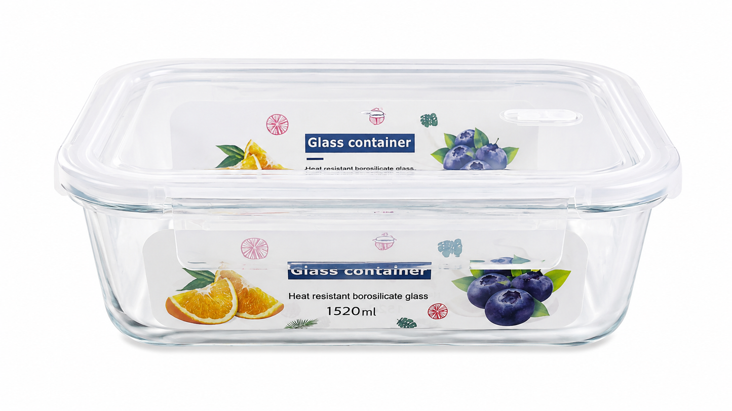 Glass Food Container – 1520 ML