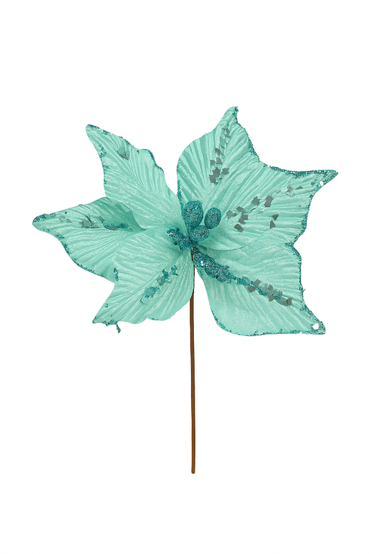 Turquoise Christmas Flower