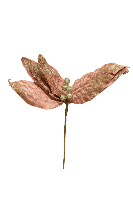 Rose Gold Christmas Flower