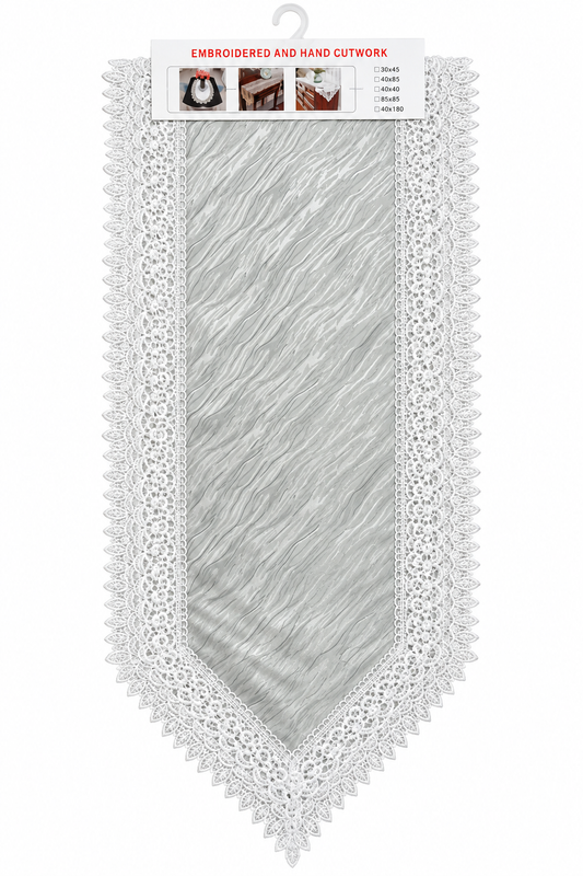 Cutwork Lace Table Runner – 37 × 180 cm