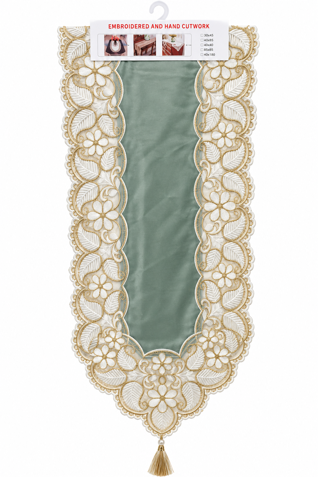 Cutwork Table Runner – 40 × 180 cm