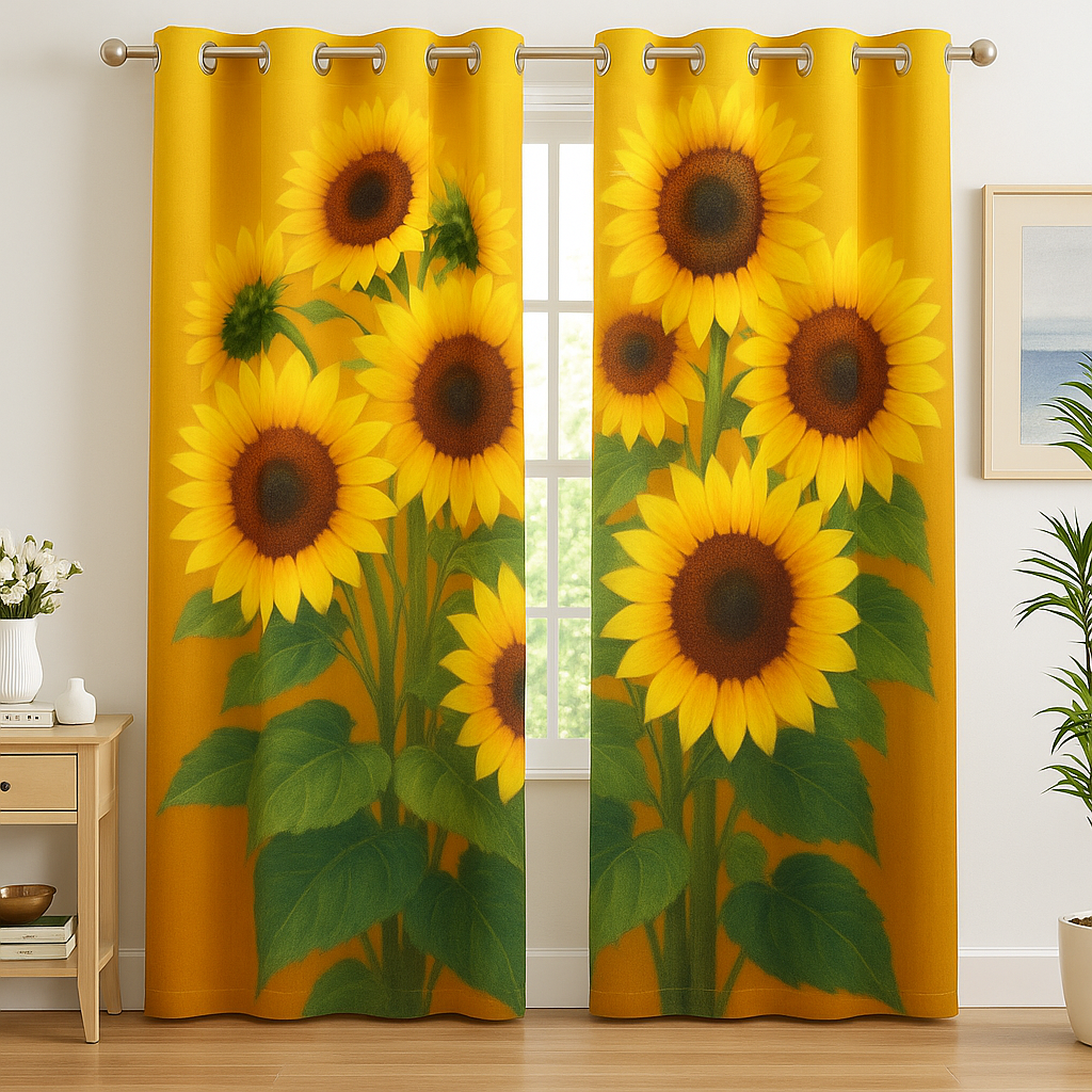 Blackout Curtain Sunflower -1