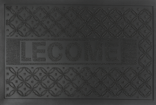 Geometric Dot Welcome Mat-38 cm X 58 cm